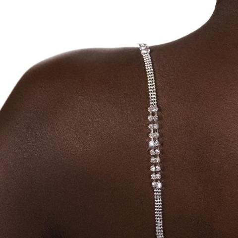 silver replacement bra straps on dark skin
