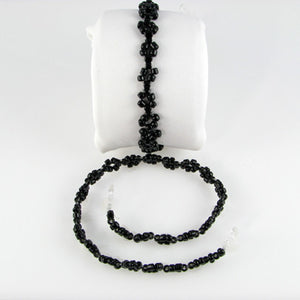 Open image in slideshow, black beaded bra straps 
