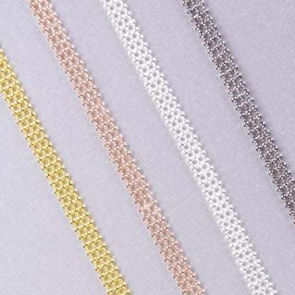 gold, rose gold, silver, black bra straps