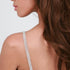 silver bra straps with 4 rows of crystals